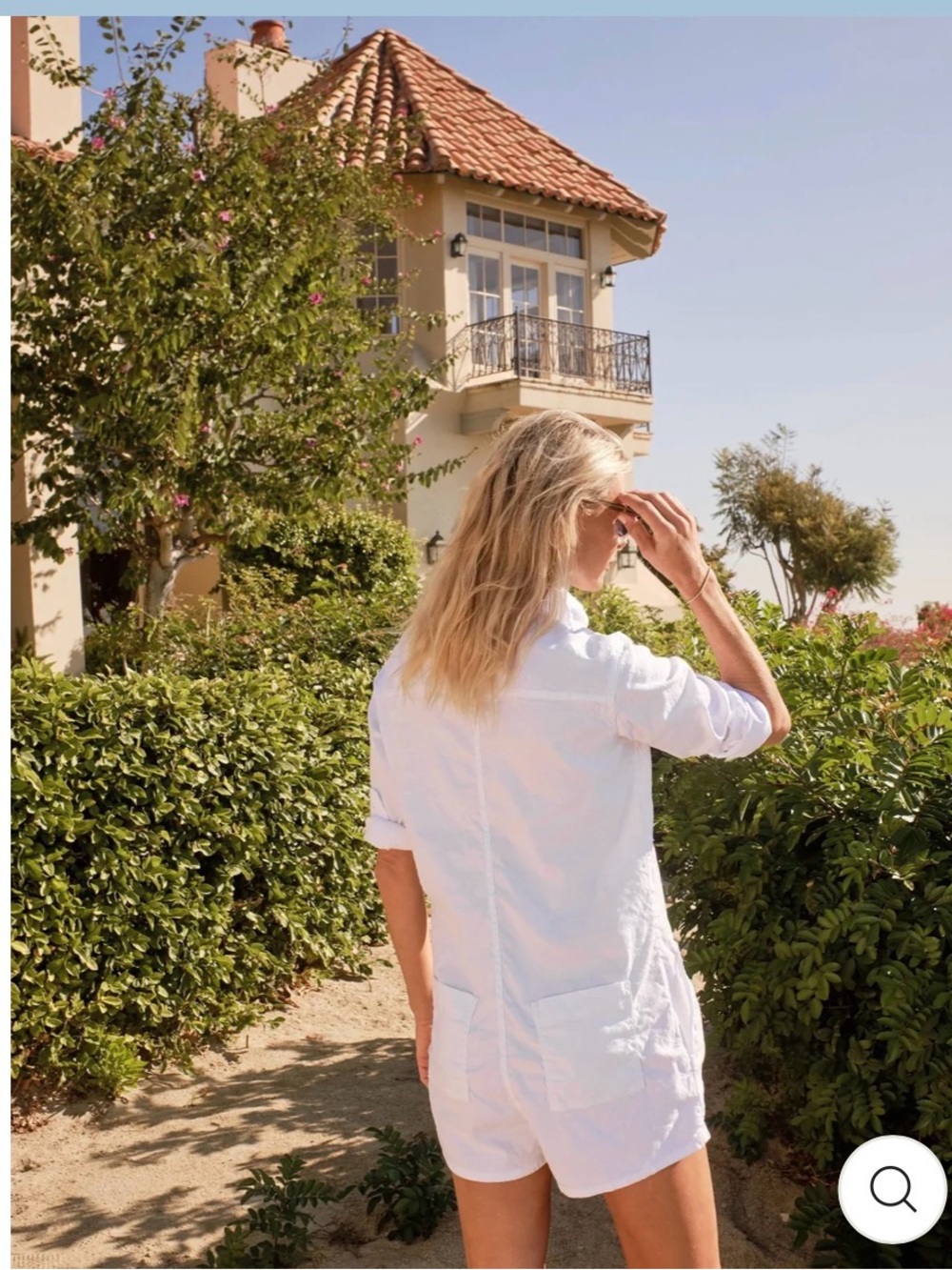 Frank & Eileen Ireland Playsuit
White Italian Linen Romper
MEDIUM Women's - Picture 3 of 10